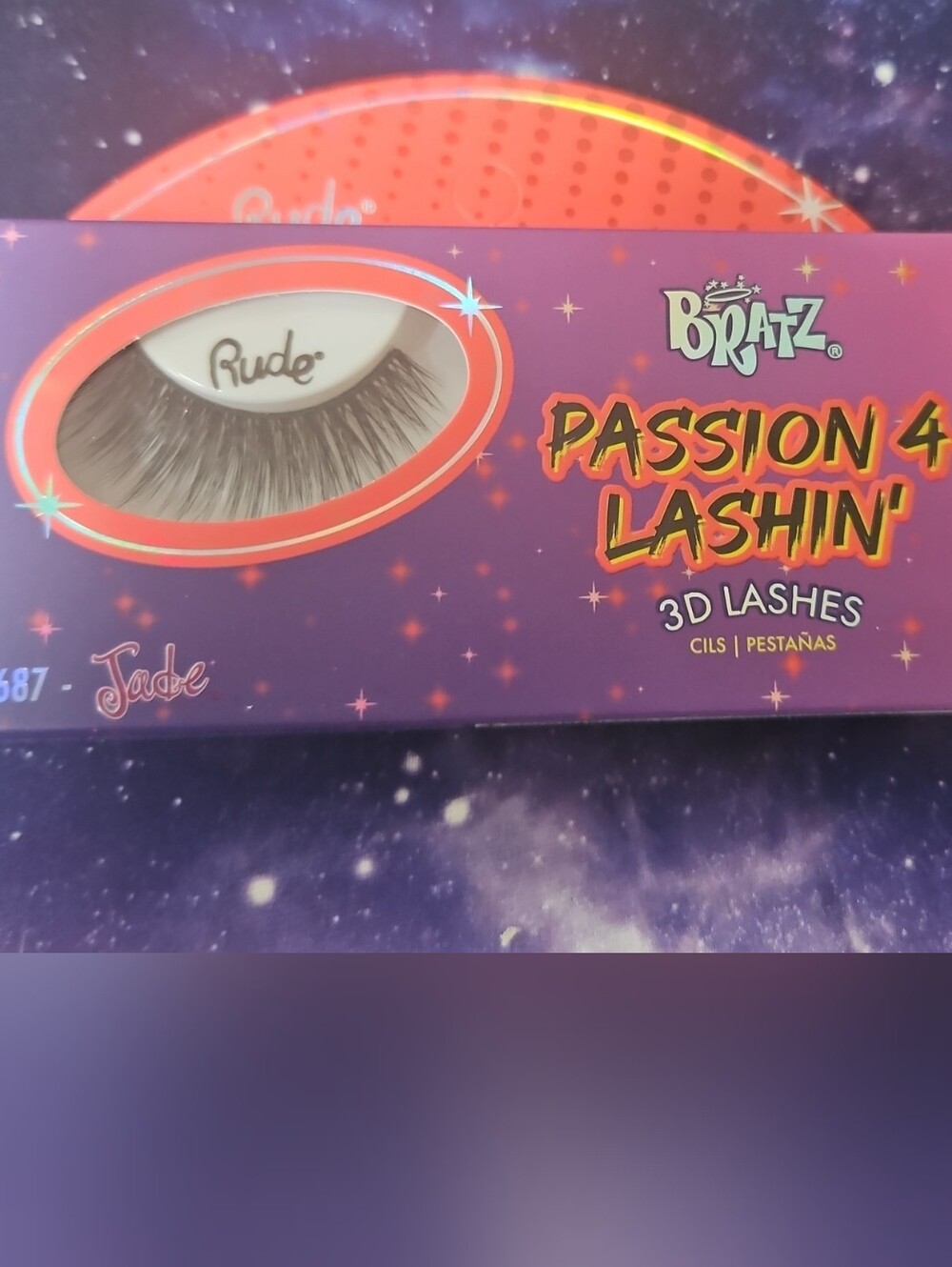 Rude Cosmetics Bratz  Passion 4 Lashin' 3D Eyelashed, Jade, Cruelty Free Vegan